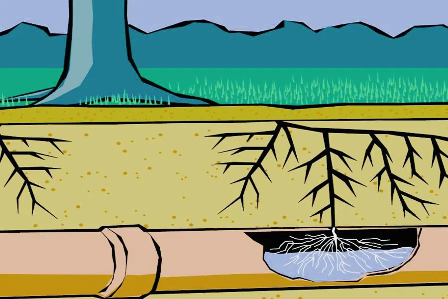 Root Intrusion in Pitch Fibre Drainage Systems