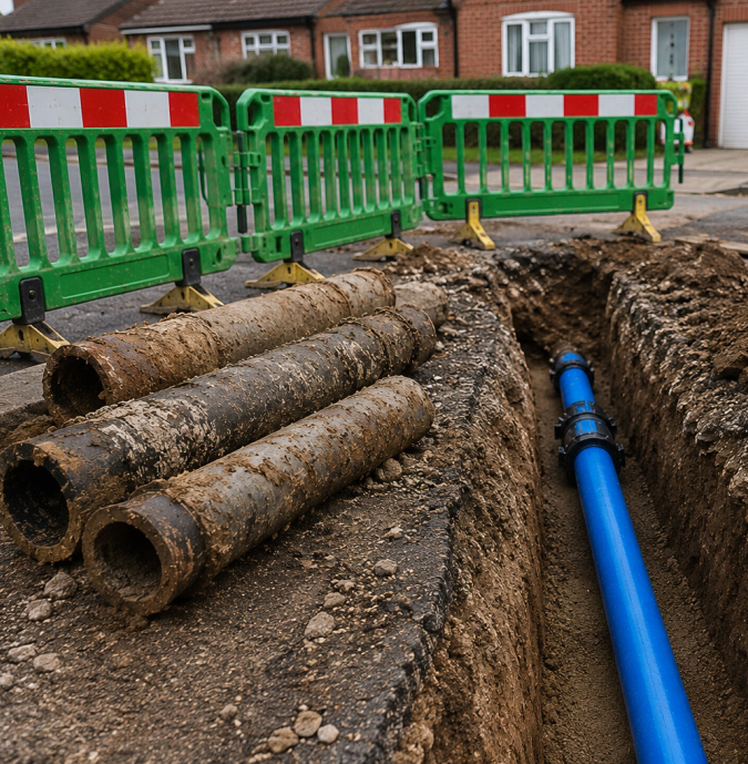 Old Water Main Removal and Replacement